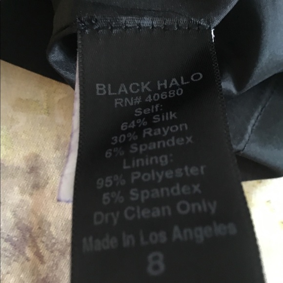Black Halo Sleeveless Silk Dress - Picture 5 of 5